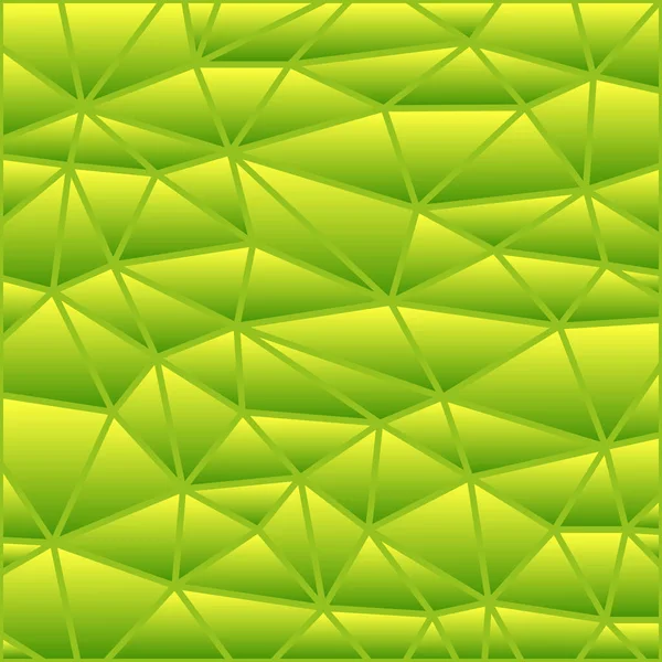 Абстрактные Векторные Витражи Треугольного Мозаичного Фона Зеленый Желтый — стоковое фото