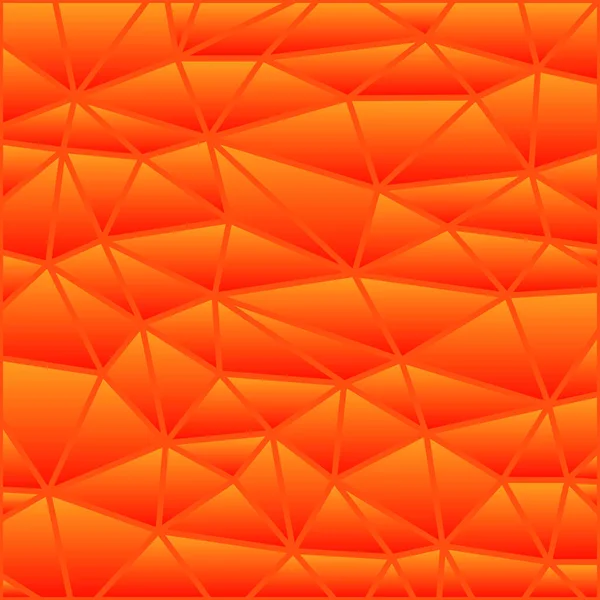 Soyut Vektör Boyalı Cam Üçgen Mozaik Arkaplan Kırmızı Turuncu — Stok fotoğraf