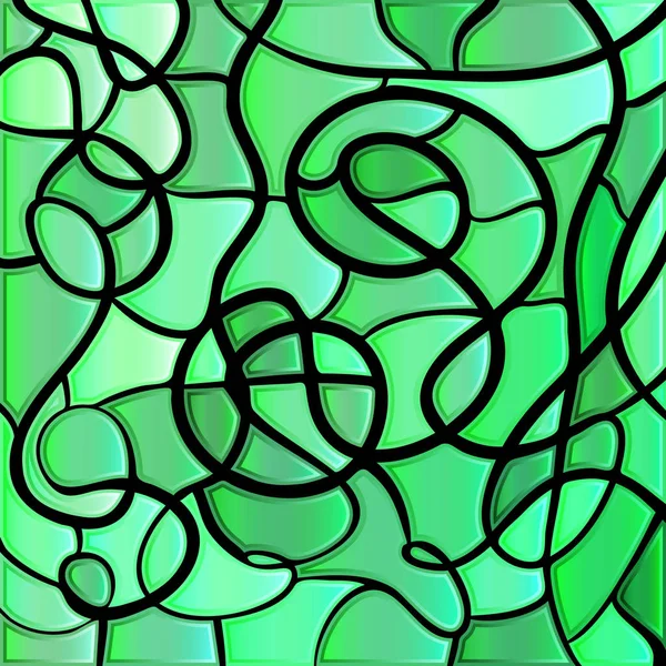 Vector Abstracto Manchado Vidrio Mosaico Fondo Verde Azul — Foto de Stock