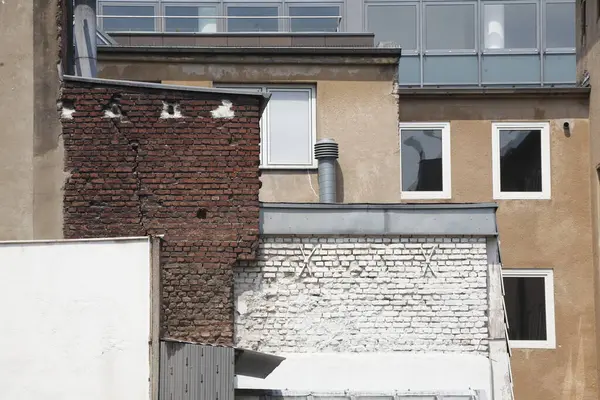 Old House Wall Windows Colônia Alemanha — Fotografia de Stock
