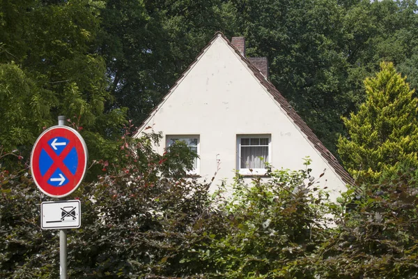 Maison Habitation Avec Toit Plantes Vertes — Photo