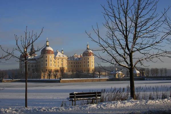 Jagdschloss Moritzburg Winter2 — Stockfoto
