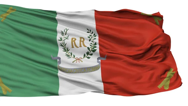 Wojskowa Flaga Republiki Rzymskiej Xix Wieku Odizolowana Białym Tle — Zdjęcie stockowe