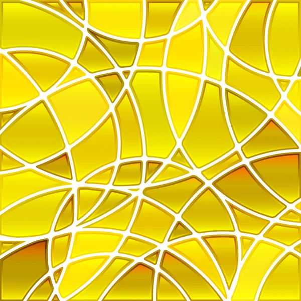 Αφηρημένο Διάνυσμα Βιτρό Ψηφιδωτό Φόντο Κίτρινοι Κύκλοι — Φωτογραφία Αρχείου
