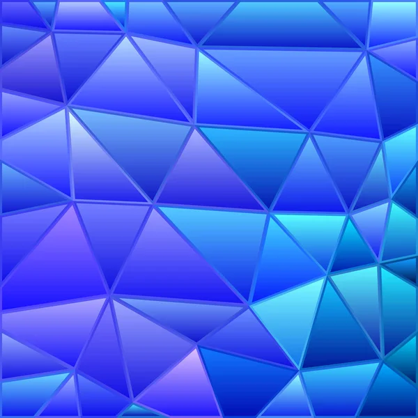 Vector Abstracto Vidrieras Triángulo Mosaico Fondo Azul Violeta — Foto de Stock