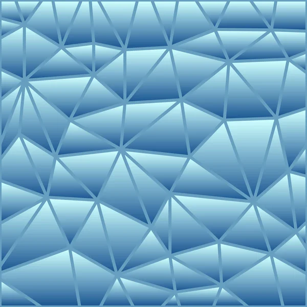 Vector Abstracto Vidrieras Triángulo Mosaico Fondo Azul — Foto de Stock