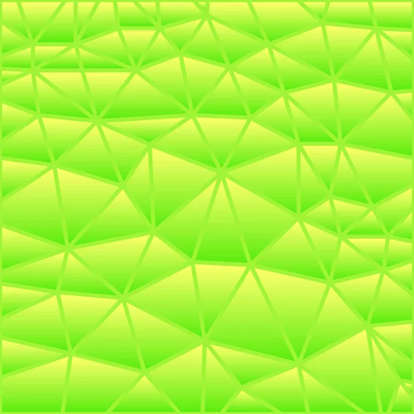 Abstrakt Vektor Färgat Glas Triangel Mosaik Bakgrund Grön Och Gul — Stockfoto