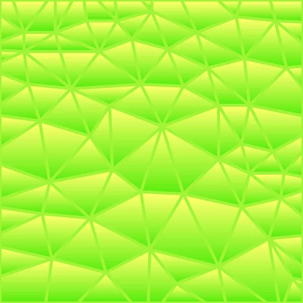 Vector Abstracto Vidrieras Triángulo Mosaico Fondo Verde Amarillo — Foto de Stock