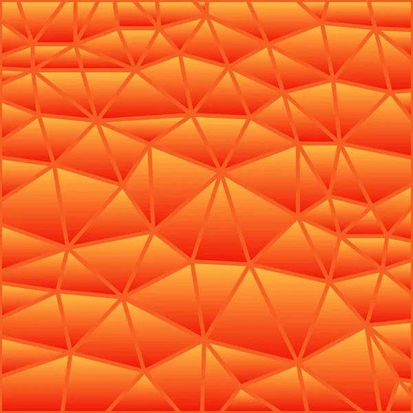 Vector Abstracto Vidrieras Triángulo Mosaico Fondo Rojo Naranja — Foto de Stock