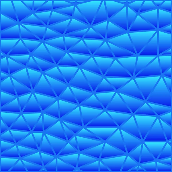 Vector Abstracto Vidrieras Triángulo Mosaico Fondo Azul — Foto de Stock