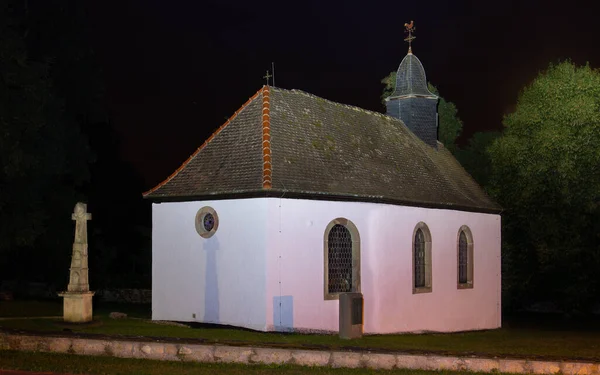 Kuchlinger Kapelle Auersmacher Bei Nacht — Stockfoto