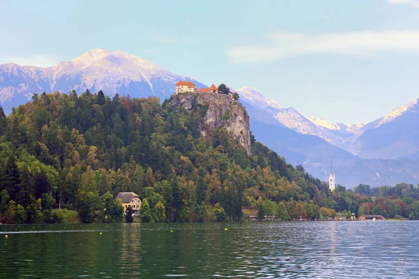 Lago Bled Castelo Bled — Fotografia de Stock