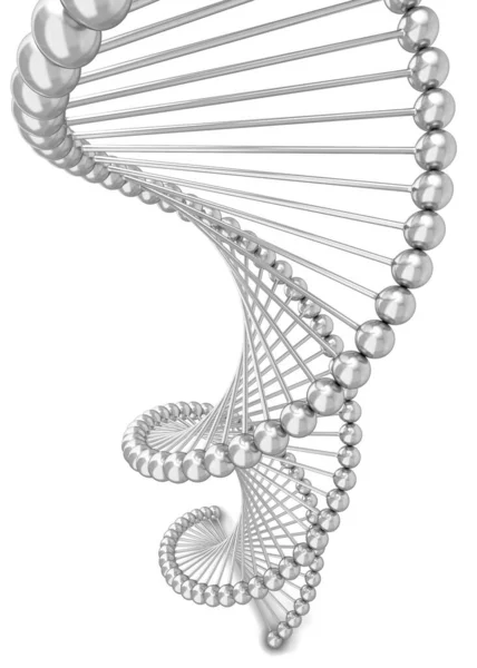 Dna Spiral Illustration Isolerade Vit Bakgrund — Stockfoto