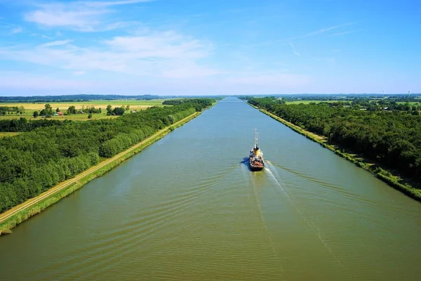 Der Nord Ostsee Kanal Schleswig Holstein — Stockfoto