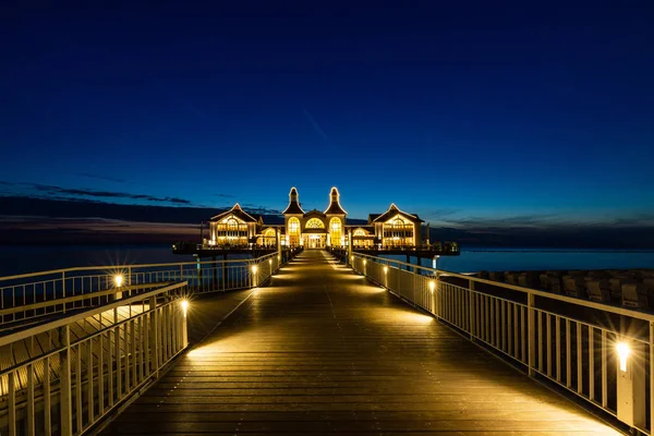 Muelle Sellin Por Noche —  Fotos de Stock