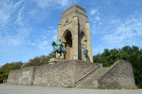 Eine Große Attraktion Nordrhein Westfalen Ist Das Kaiser Wilhelm Denkmal — Stockfoto