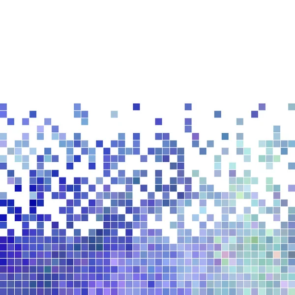 Astratto Vettore Quadrato Pixel Mosaico Sfondo Blu Viola — Foto Stock