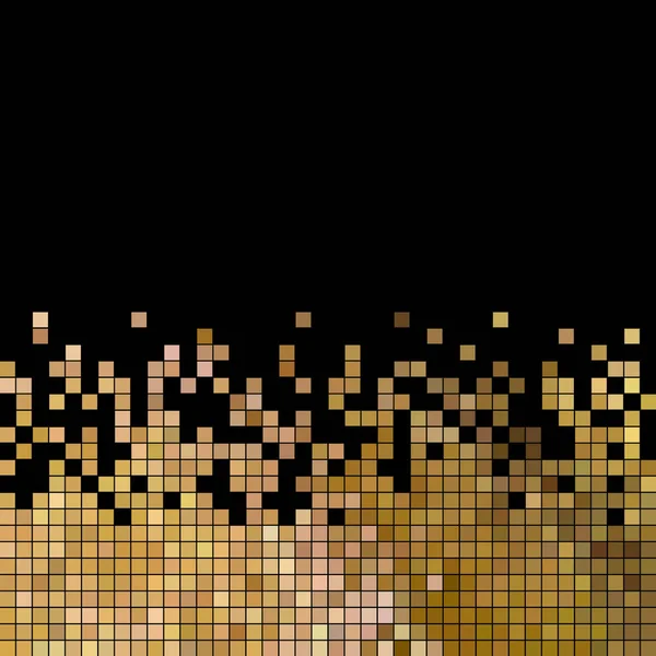 Abstract Vector Square Pixel Mosaic Background Brown — Stock Photo, Image