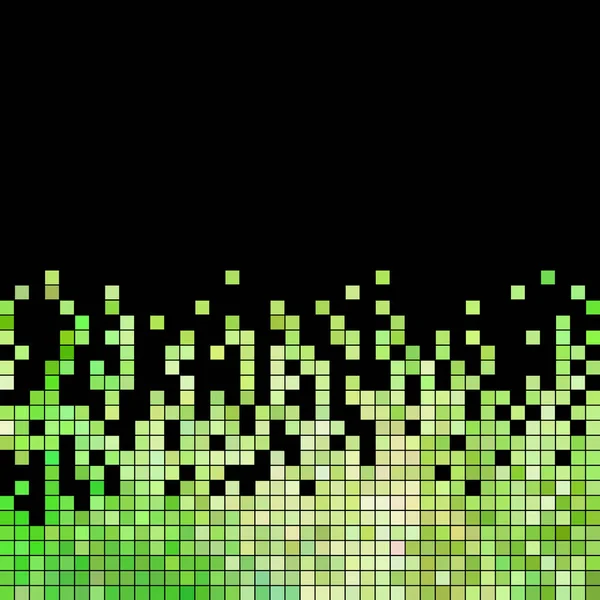 Vetor Abstrato Pixel Quadrado Fundo Mosaico Verde — Fotografia de Stock