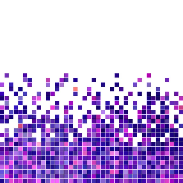 Astratto Vettore Quadrato Pixel Mosaico Sfondo Viola — Foto Stock