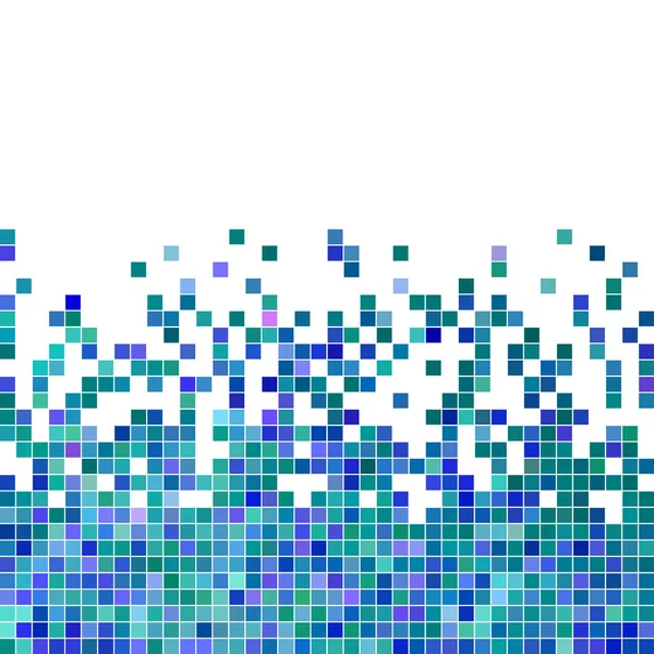 Абстрактный Векторный Квадратный Пиксельный Мозаичный Фон Синий — стоковое фото