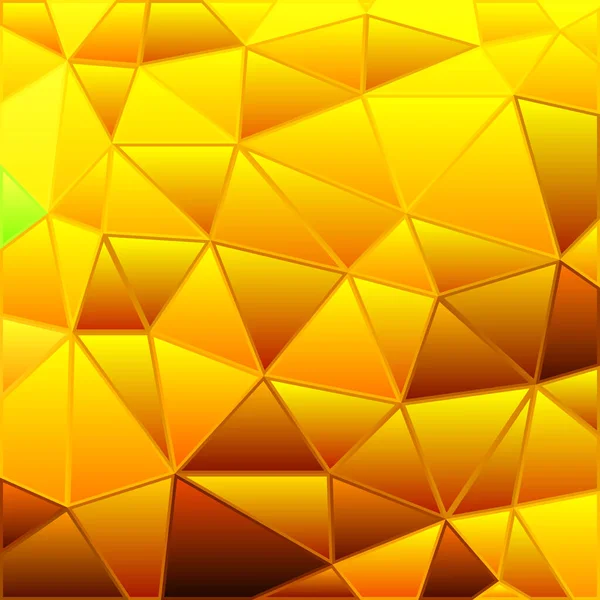 Vector Abstracto Vidrieras Triángulo Mosaico Fondo Naranja Amarillo — Foto de Stock