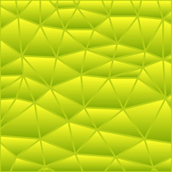 Abstraktní Vektorová Skleněná Trojúhelníková Mozaika Pozadí Zelená — Stock fotografie