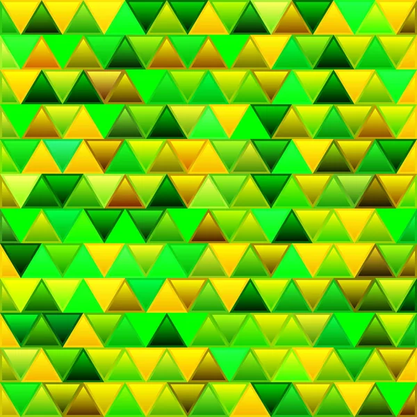 Abstract Vector Stained Glass Triangle Mosaic Background Green — Stock Photo, Image