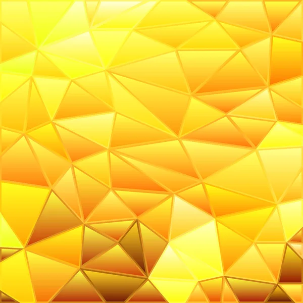 Astratto Vettore Vetrate Triangolo Mosaico Sfondo Arancione Giallo — Foto Stock