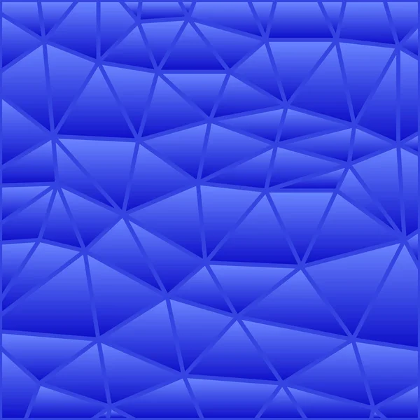 Abstrato Vetor Manchado Vidro Triângulo Mosaico Fundo Azul — Fotografia de Stock