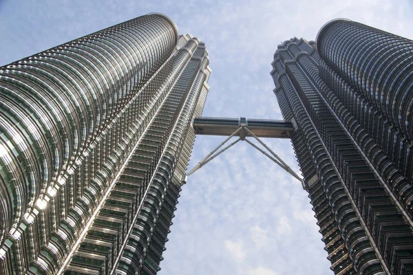 Petronas Towers Kuala Lumpur Arranha Céus Malásia — Fotografia de Stock