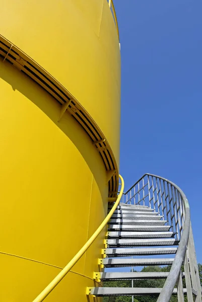 Industrial Tank Stairs — Stock Photo, Image
