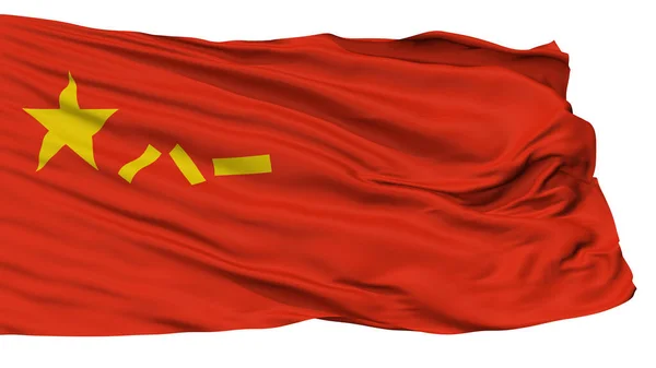 Folkens Befrielsearmé Folken Republiken Kina Flagga Isolerad Vit Bakgrund — Stockfoto