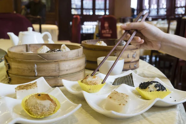 Užijte Yumcha Tradiční Čínské Restauraci — Stock fotografie