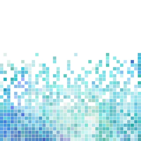 Abstract Vector Square Pixel Mosaic Background Blue — Stock Photo, Image