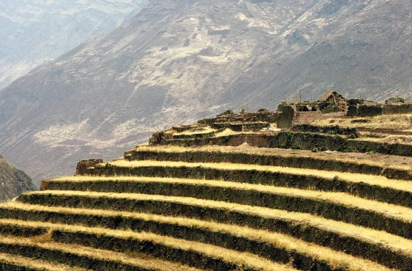 Die Terrassen Von Pisac Peru — Stockfoto