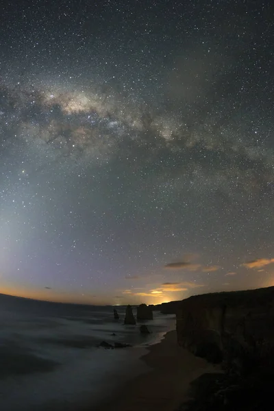 Vía Láctea Estrellas Cielo Nocturno — Foto de Stock