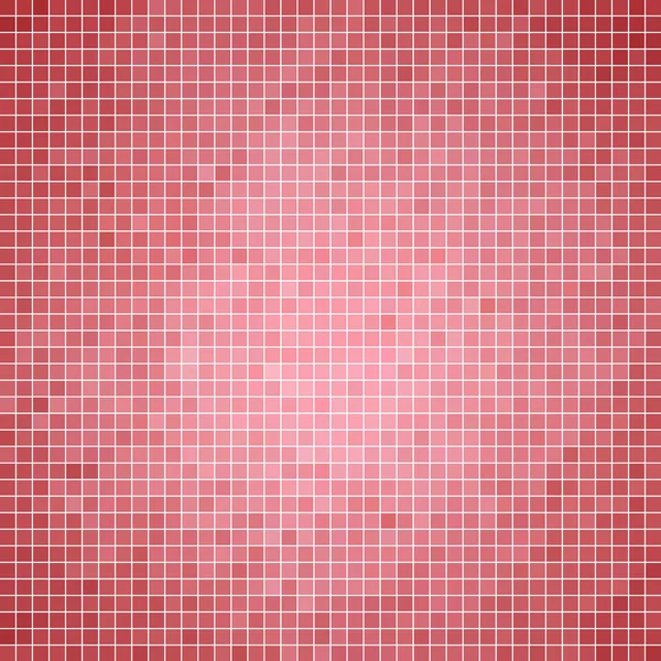 Abstract Vector Met Vierkante Pixels Mozaïek Achtergrond Rood — Stockfoto