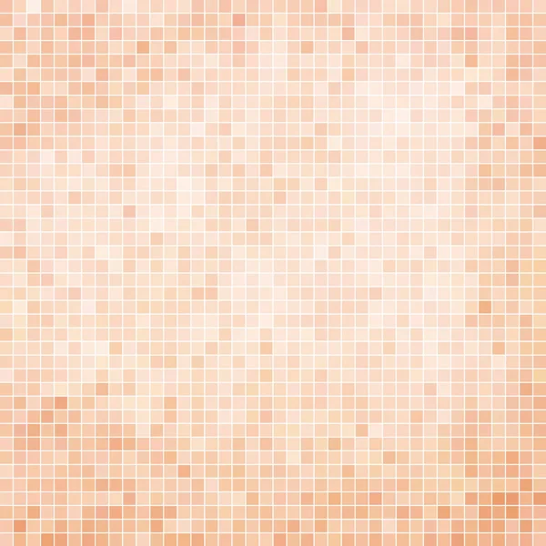 Abstracte Vector Vierkante Pixel Mozaïek Achtergrond Beige — Stockfoto