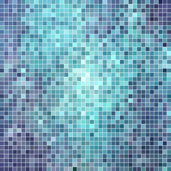Abstraktní Vektor Náměstí Pixel Mozaika Pozadí Modrá — Stock fotografie