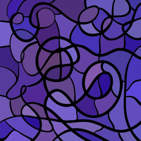 Vector Abstracto Manchado Vidrio Mosaico Fondo Azul Violeta —  Fotos de Stock