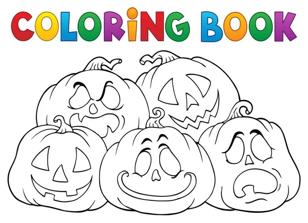 Libro Colores Halloween Pumpkins Pila Ilustración Imágenes — Foto de Stock