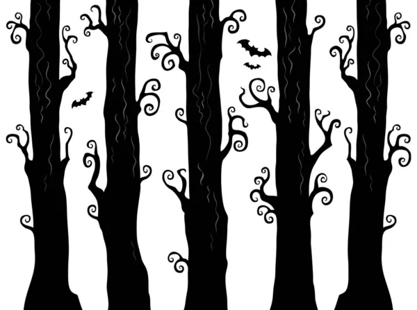 Halloween Thème Forêt Image Illustration Image — Photo