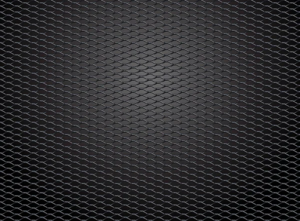 Χαλύβδινο Πλέγμα Ρεαλιστική Δομή Διάνυσμα Μαύρο Φόντο — Φωτογραφία Αρχείου