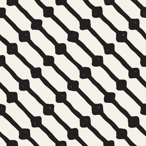 Patrón Sin Costura Dibujado Mano Fondo Formas Geométricas Abstractas Blanco —  Fotos de Stock