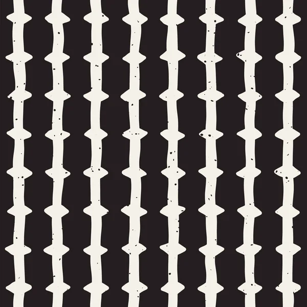 손으로 그린된 원활한 지저분한 패턴입니다 흑인과 추상적인 기하학적 텍스처 — 스톡 사진