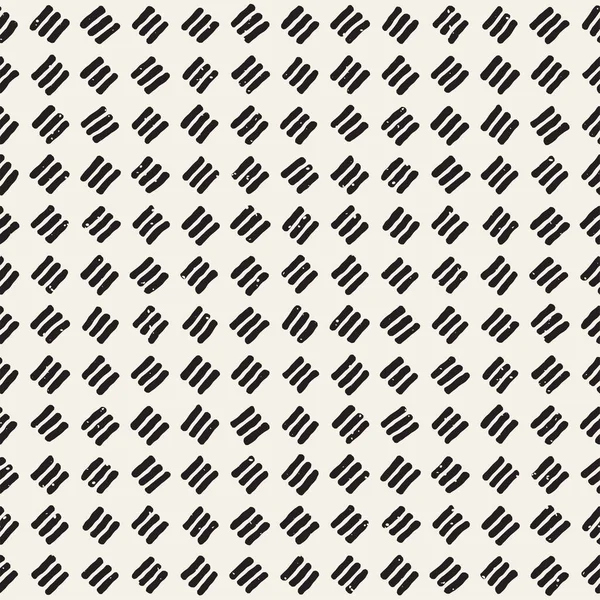 Hand Drawn Seamless Pattern Abstract Geometric Shapes Background Black White — Stock Photo, Image