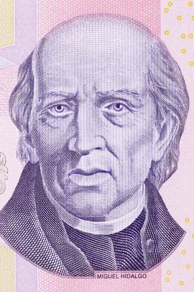 Miguel Hidalgo Costilla Portret Van Mexicaans Geld — Stockfoto