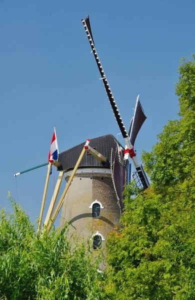 Molino Viento Nooit Gedacht Nieuwe Molen 1864 Colijnsplaat North Beveland —  Fotos de Stock