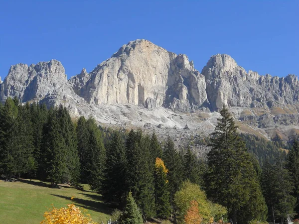 Malowniczy Widok Majestatyczny Krajobraz Dolomitów Włochy — Zdjęcie stockowe